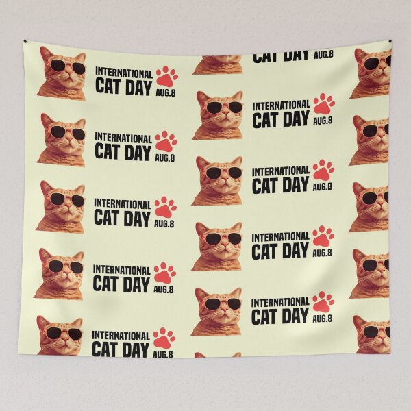 Item preview, 8 Aug. International Cat Day designed and sold by challengecafe.