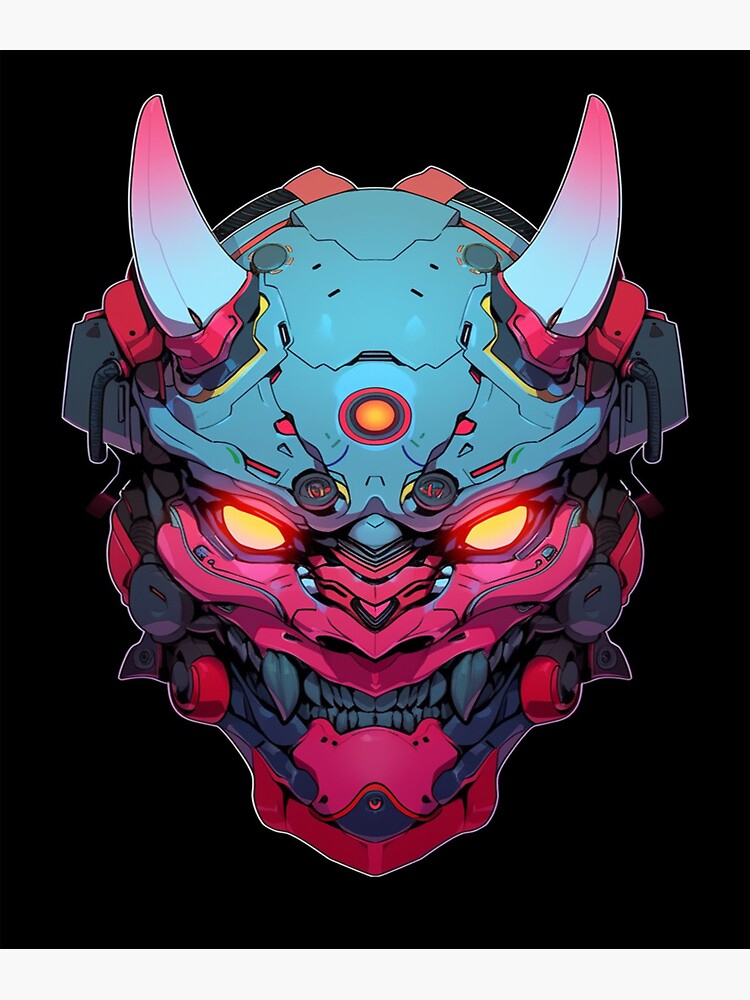 Cyberpunk oni mask