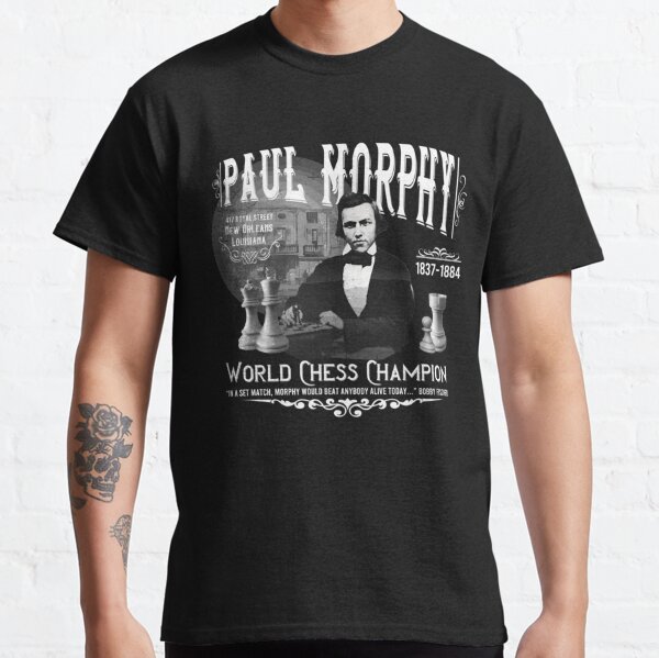 Paul Morphy Pop Art Chess T-shirt – Zero Blunders