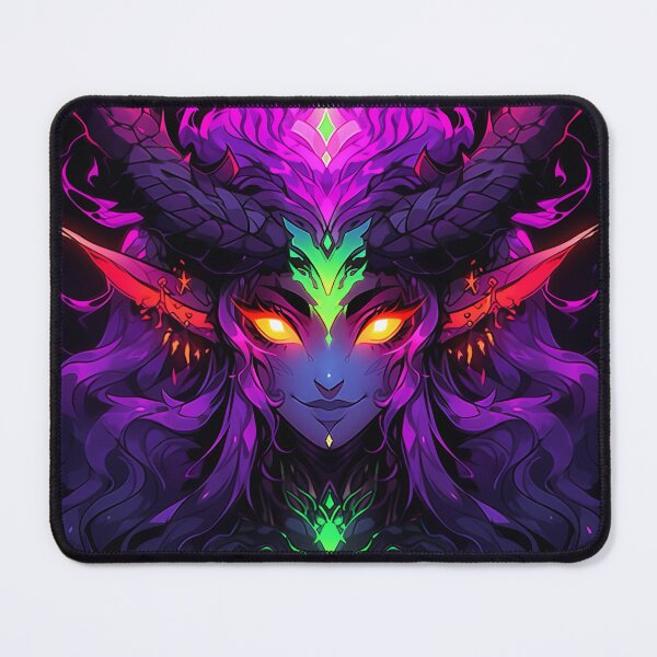 Item preview, Flaming Purple Anime Demon designed and sold by bubblegoth.