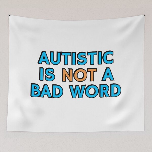 Item preview, Autistic Is Not A Bad Word - embrace neurodiversity designed and sold by Inspirationmotivation.