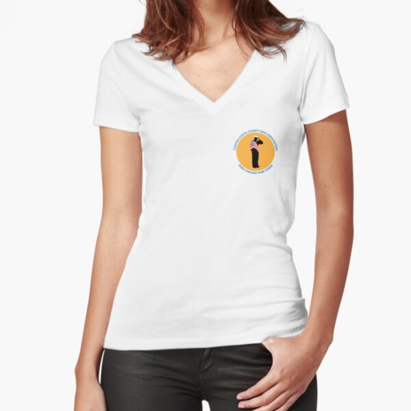 CCCBA Port Chicago Task Force Circular Logo Fitted V-Neck T-Shirt