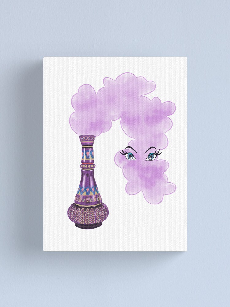 I Dream of Jeannie - Jeannie Bottle with smoke and eyes | Canvas Print