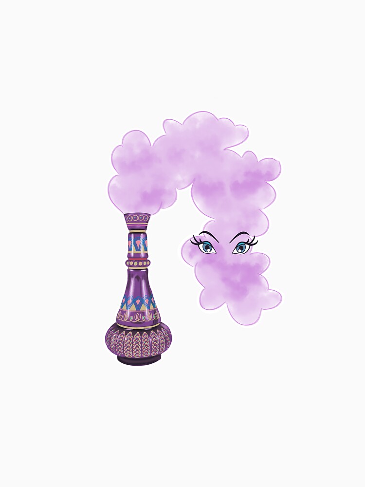 I Dream of Jeannie - Jeannie Bottle with smoke and eyes Sticker