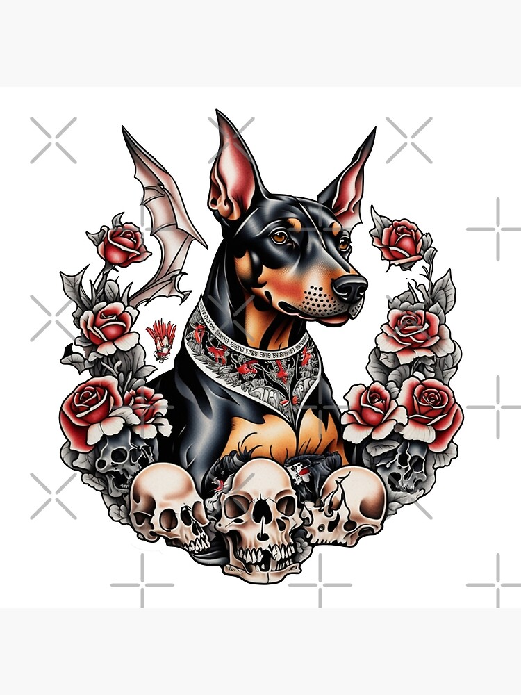 Doberman skull hot sale