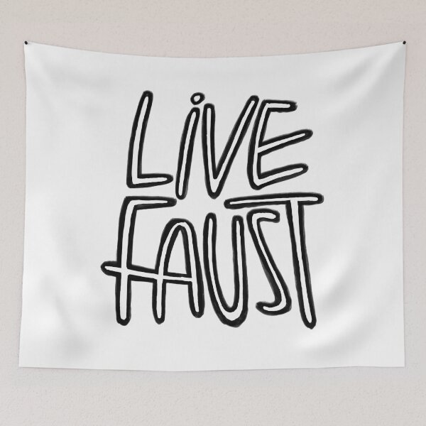 Item preview, Live Fast, Pun, Goethe, Live Faust designed and sold by badlydrawnbabe.