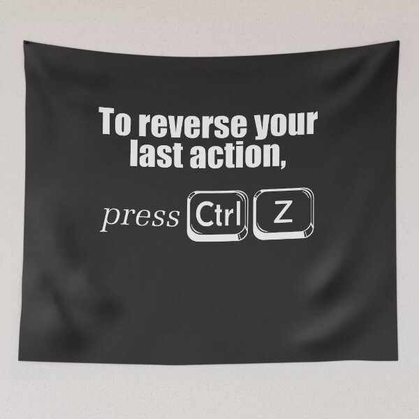 Item preview, reverse your last action designed and sold by shaderepublic.