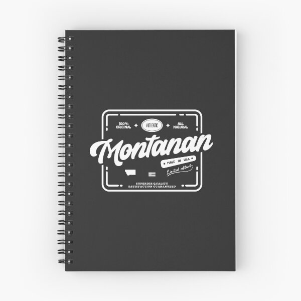 Item preview, Original Montanan White Stamp Fun and Cool Vintage Print designed and sold by semisoberme.