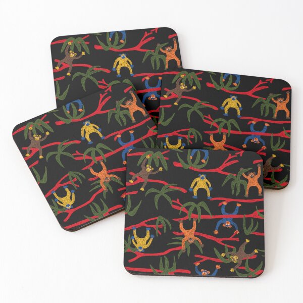 Item preview, Color monkey pattern designed and sold by BlackCatLab.