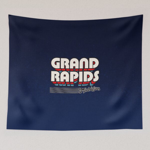 Item preview, Grand Rapids, Michigan | Retro Stripes designed and sold by retroready.