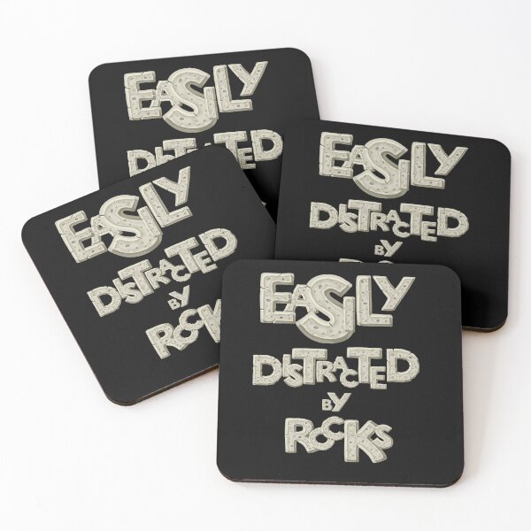 Item preview, easily distracted by rocks designed and sold by manardesign.