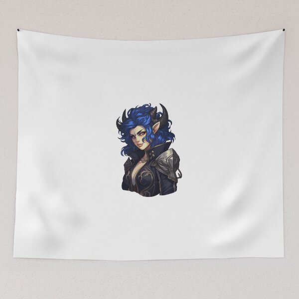 Item preview, D&D Tiefling Fighter designed and sold by TellezStickers.