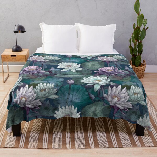 Item preview, Nenúfares Gracia floral atemporal designed and sold by AdiRemba.