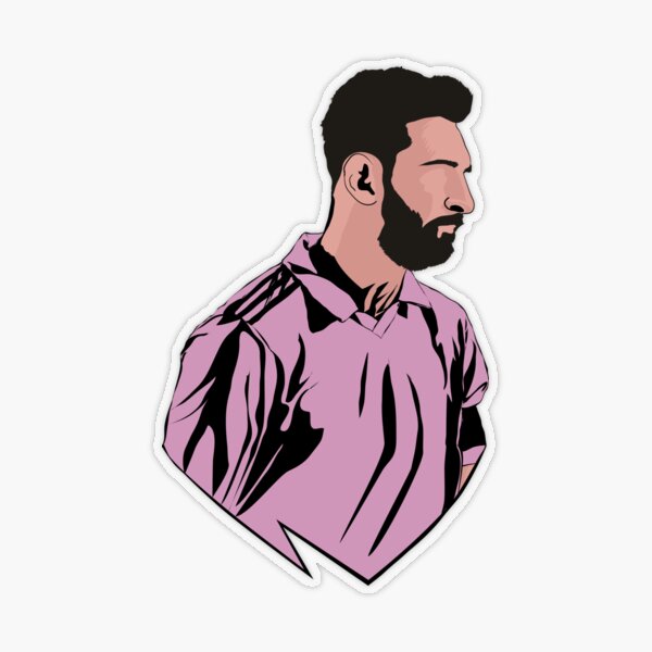 LeoMessi Jersey Illustration 2022 Sticker for Sale by cartmaxx2