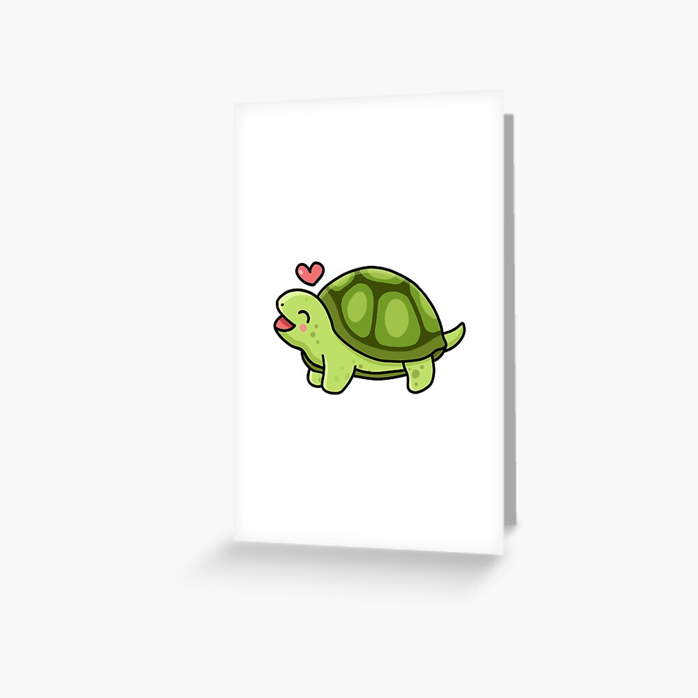 Premium Vector | Vector illustration of cute turtle emoji