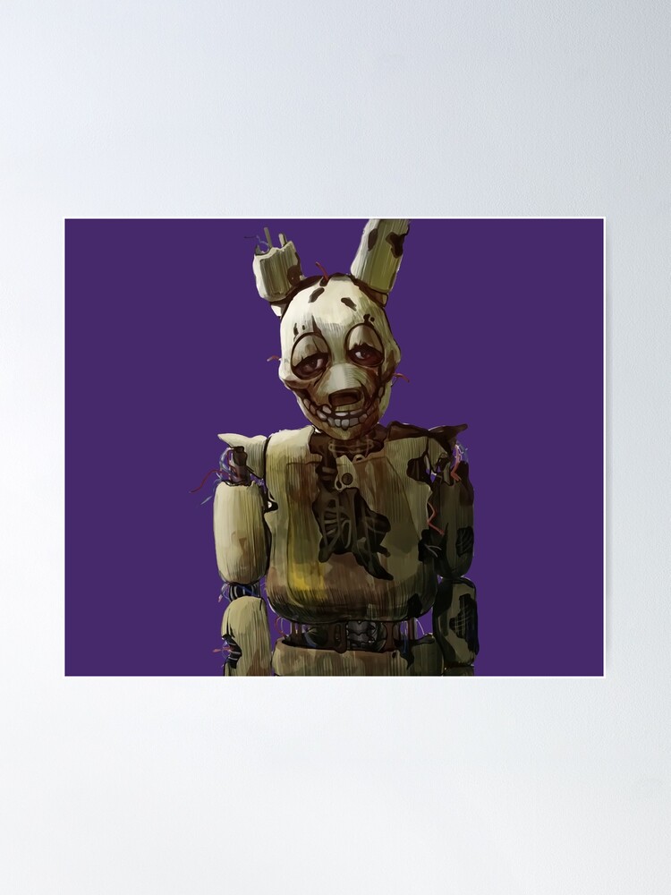 Nightmare Unleashed: Springtrap from FNAF in Art Poster for Sale by Star  S2 Arts