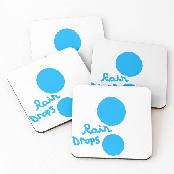 Item preview, A drawing of 2 blue rain drops falling. designed and sold by lukesubbby.