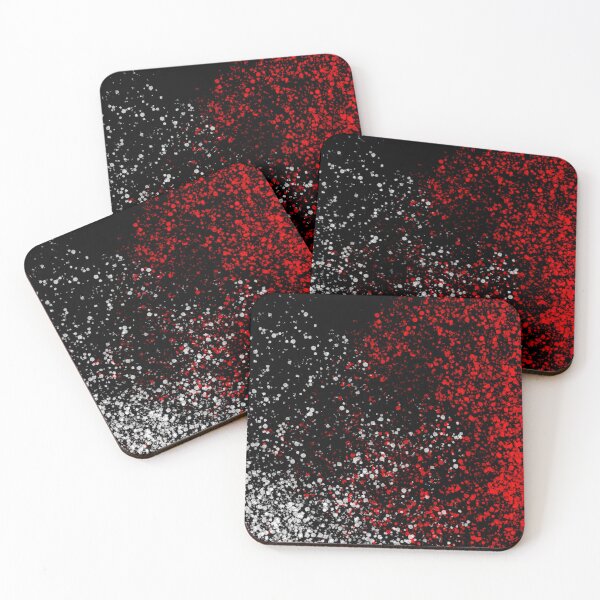 Item preview, Red Black white pointillism  designed and sold by mwebba2005.