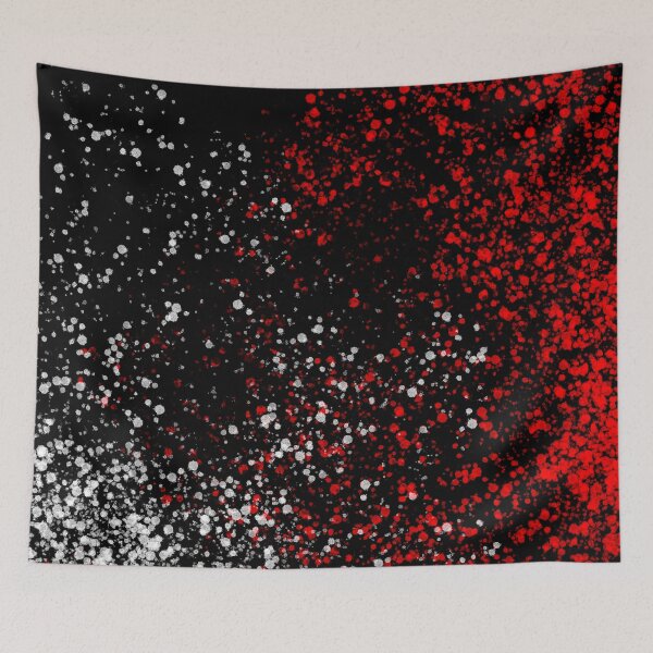 Item preview, Red Black white pointillism  designed and sold by mwebba2005.