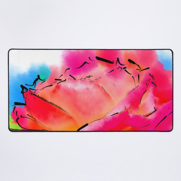 Item preview, Pink and Orange Rose In Abstract Watercolor designed and sold by KirtTisdale.