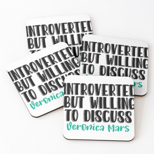 Item preview, Introverted but willing to discuss Veronica Mars  designed and sold by JuneHanley.