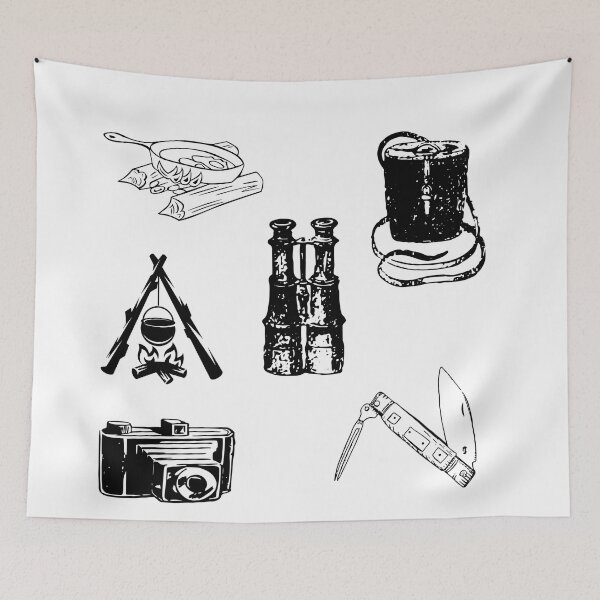 Item preview, Camping Basics of Outdoor Adventure designed and sold by VicetTees.