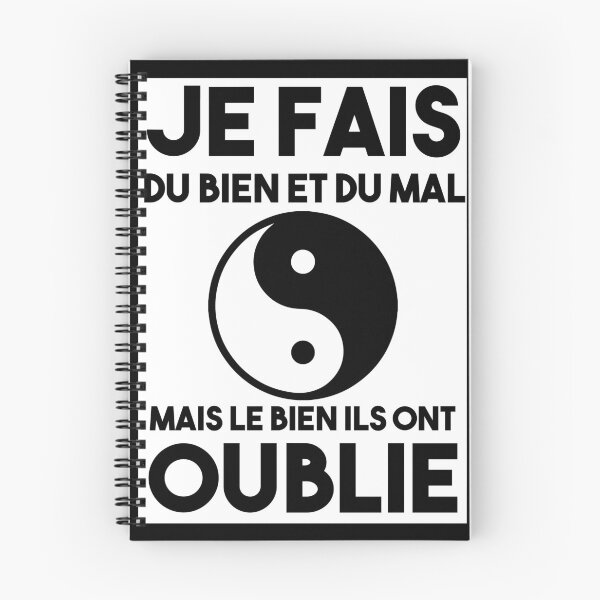 Aperçu de l'œuvre Je fais du bien et du mal mais le bien ils ont oublie créée et vendue par redbubblejo.