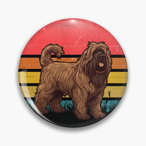 Item preview, Briard Vintage Retro Sunset designed and sold by rafaeltto.