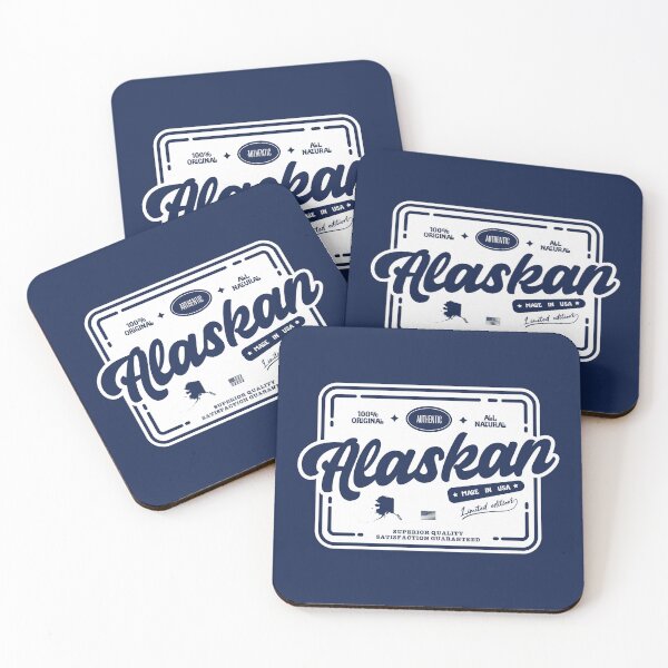 Item preview, Authentic Alaskan Cool and Fun Alaska Resident Vintage Print designed and sold by semisoberme.
