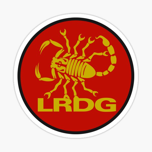 Vista previa del artículo con la obra «Reino Unido - Insignia del Grupo del Desierto de Largo Alcance (LRDG) - Redondo - Negro», diseñado y vendido por pzd501.