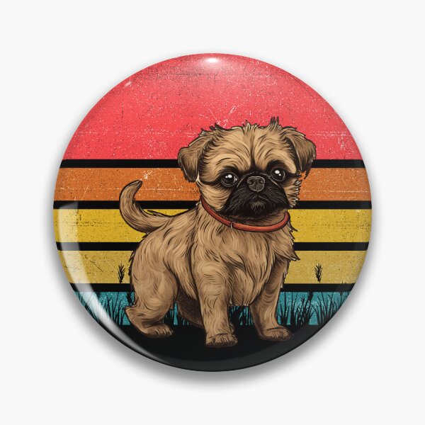 Artikelvorschau, Brussels Griffon Vintage Retro Sunset entworfen und verkauft von rafaeltto.
