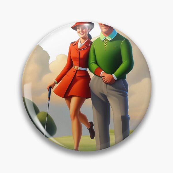 Artikelvorschau, Golfspieler und Caddy entworfen und verkauft von ArtShare.