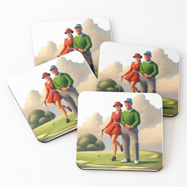 Item preview, Golf Player And Caddie designed and sold by ArtShare.