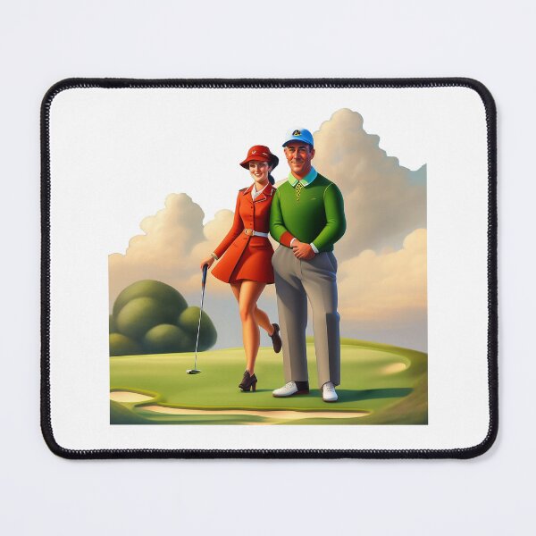 Item preview, Golf Player And Caddie designed and sold by ArtShare.