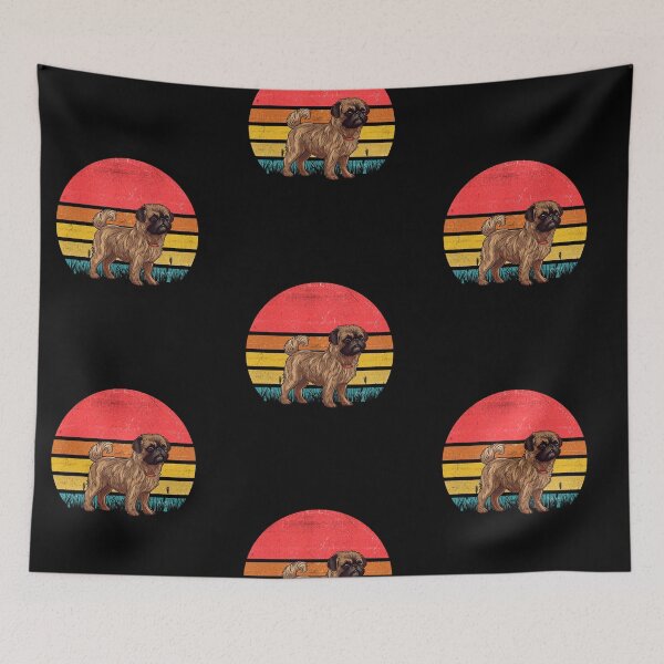 Artikelvorschau, Brussels Griffon Vintage Retro Sunset entworfen und verkauft von rafaeltto.
