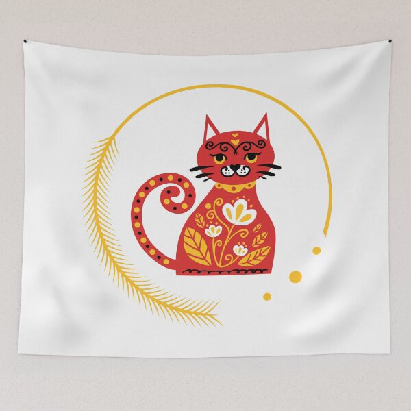 Item preview, Modern Boho Cat designed and sold by P9Designs.