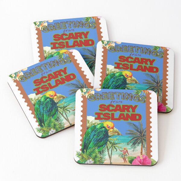 Item preview, Scary Island designed and sold by Radio Society.