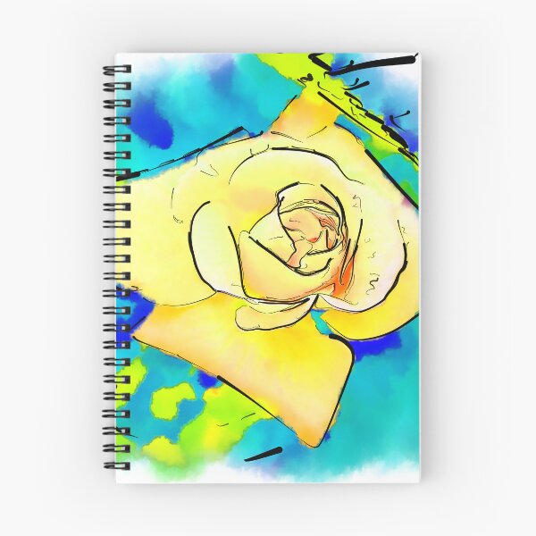 Item preview, Yellow Rose Bud In Abstract Watercolor designed and sold by KirtTisdale.