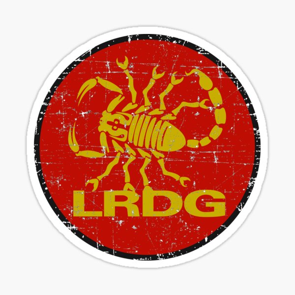 Vista previa del artículo con la obra «Reino Unido - Insignia del Grupo del Desierto de Largo Alcance (LRDG) - Roundel - Black Grunge», diseñado y vendido por pzd501.