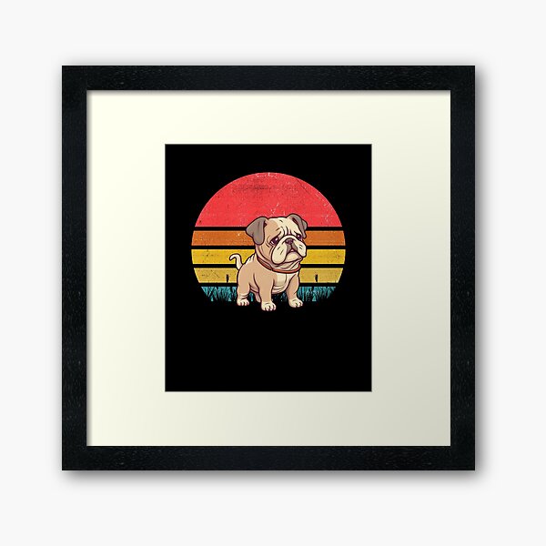 Artikel-Vorschau von Bulldog Vintage Retro Sunset, designt und verkauft von rafaeltto.