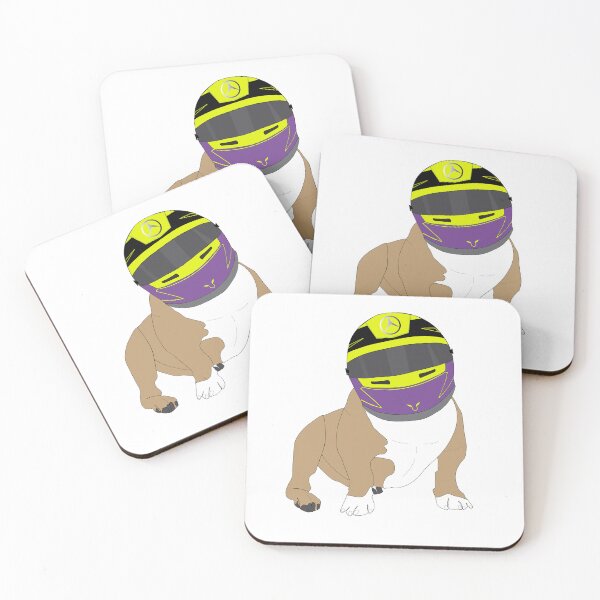 Item preview, Roscoe H. in the neon race helmet designed and sold by LightsOutSupply.