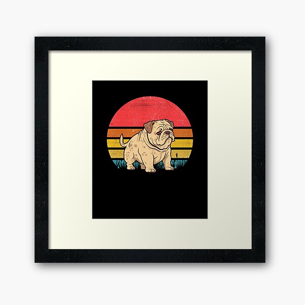 Artikel-Vorschau von Bulldog Vintage Retro Sunset, designt und verkauft von rafaeltto.