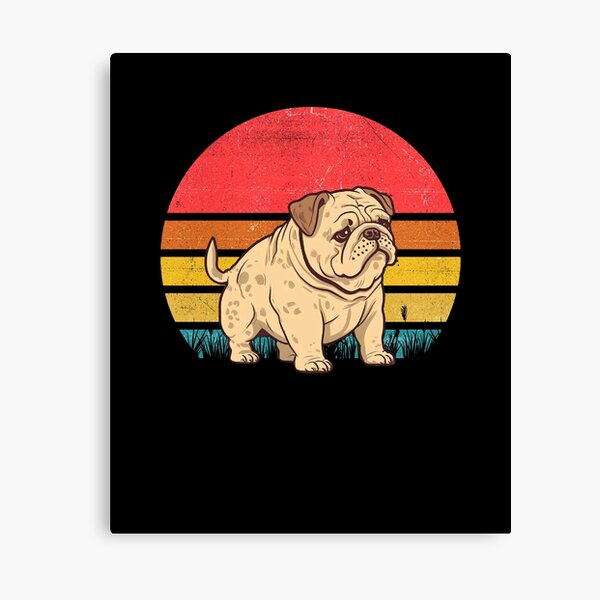 Artikel-Vorschau von Bulldog Vintage Retro Sunset, designt und verkauft von rafaeltto.
