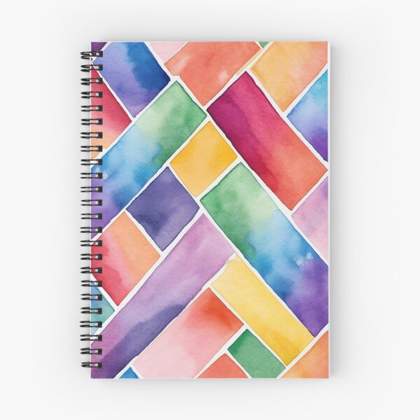 Item preview, Colorful Watercolor Tile and Brick Layer Pattern designed and sold by ColorfulVanilla.