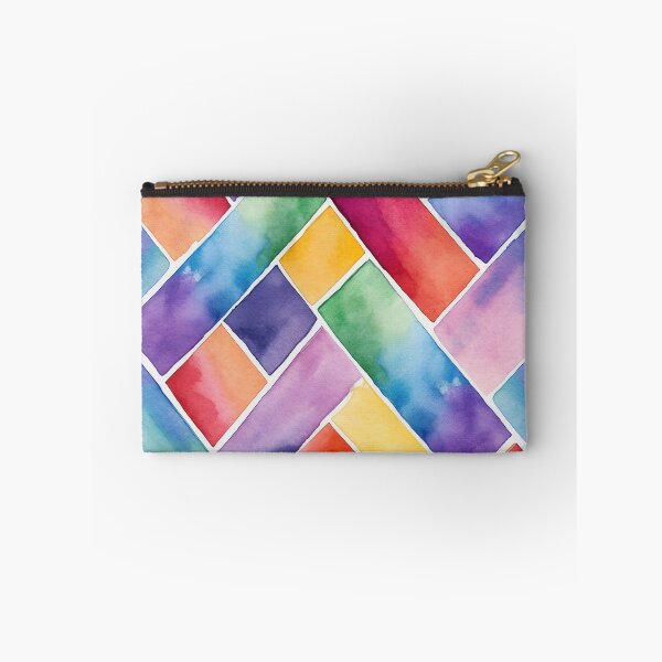 Item preview, Colorful Watercolor Tile and Brick Layer Pattern designed and sold by ColorfulVanilla.
