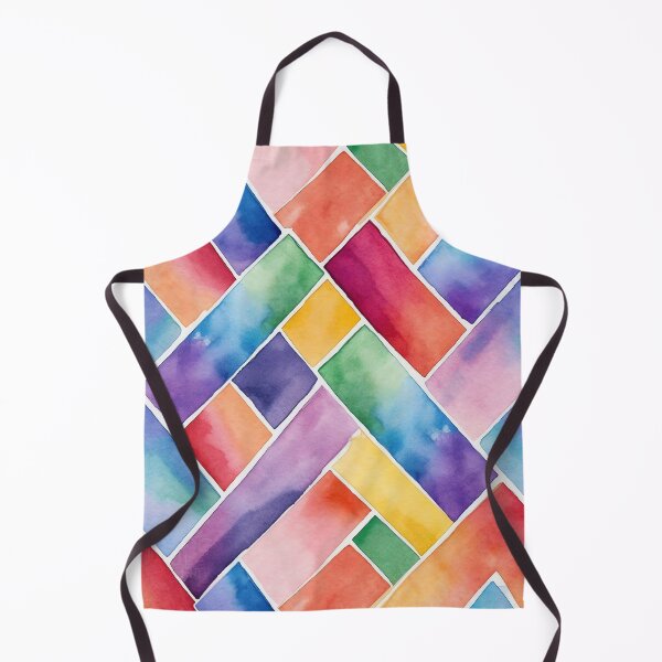 Item preview, Colorful Watercolor Tile and Brick Layer Pattern designed and sold by ColorfulVanilla.