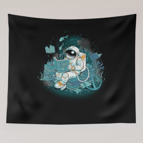 Item preview, A reader lives a thousand lives - Cosmonaut Under The Sea  	 designed and sold by tstwjlum8.