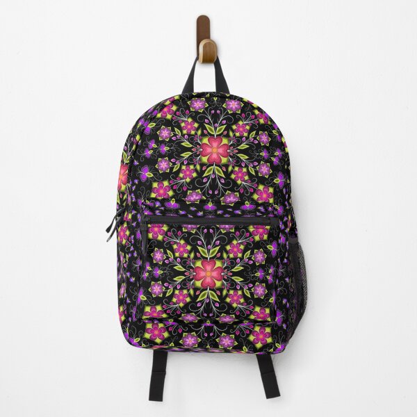 Item preview, Pink and Purple 70s Floral Dreams designed and sold by ojiberishdsgns.