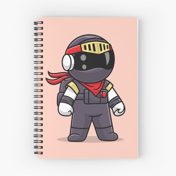 Item preview, Cosmic Ninja: Cute Astronaut Ninja - Cartoon Vector Illustration designed and sold by hjian8219.