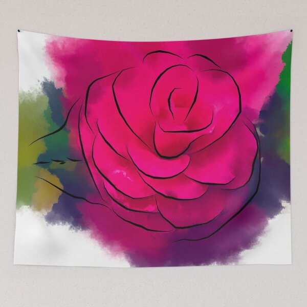 Item preview, Red Camellia Bloom In Abstract designed and sold by KirtTisdale.